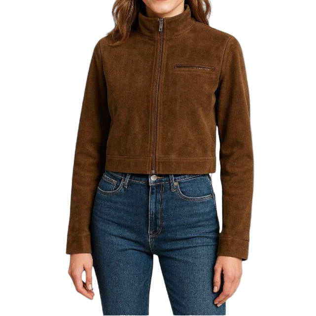 Damesjack Suèdelook Met Ritssluiting 0