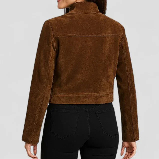 Damesjack Suèdelook Met Ritssluiting 1
