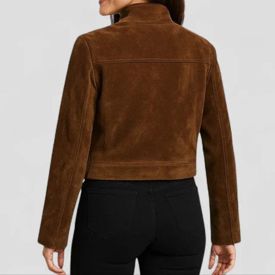 Damesjack Suèdelook Met Ritssluiting 1