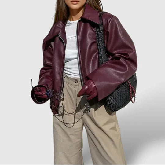 Damesjack met Opstaande Kraag en Ritssluiting 1