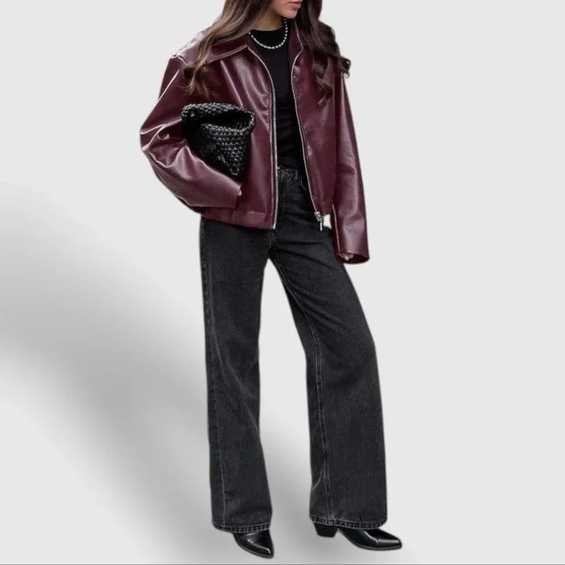 Damesjack met Opstaande Kraag en Ritssluiting 2