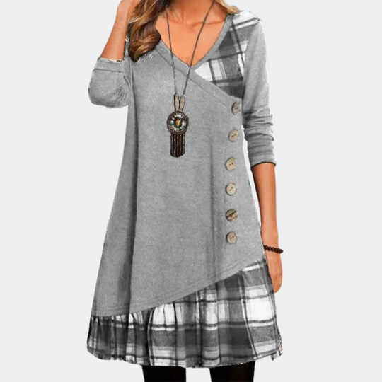 Damesjurk Casual Midi Met Losse Pasvorm voor Diverse Gelegenheden 3