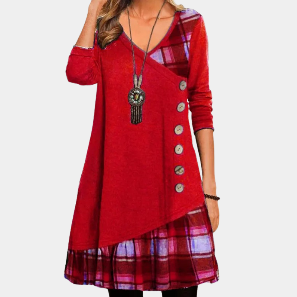 Damesjurk Casual Midi Met Losse Pasvorm voor Diverse Gelegenheden 5