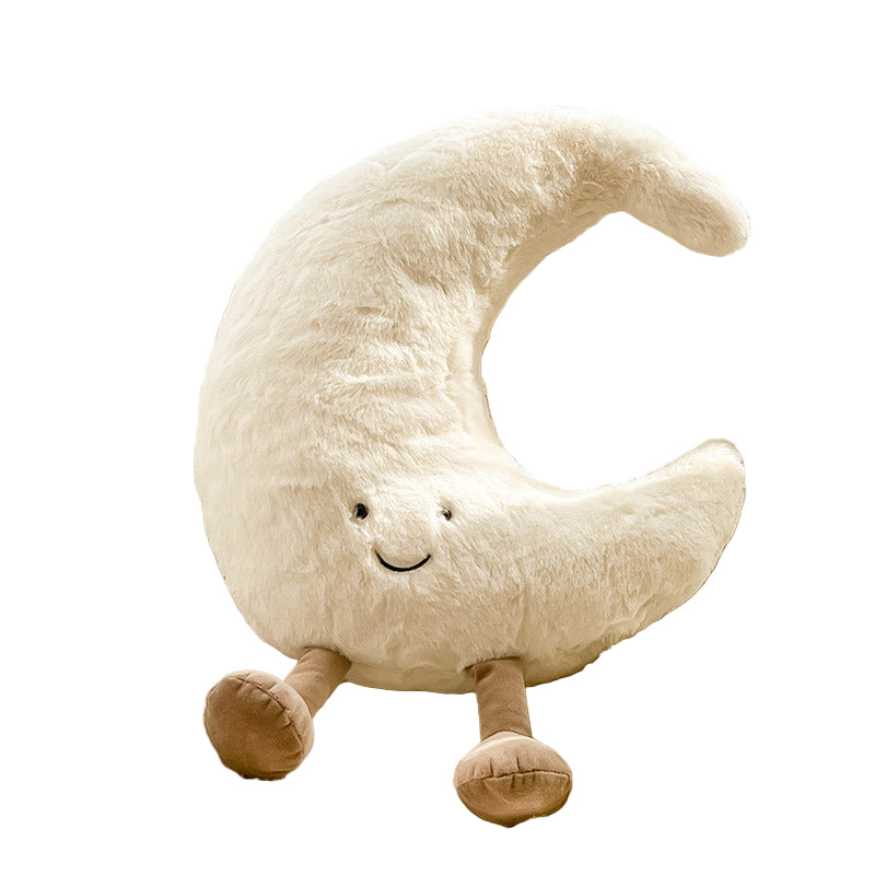 Decoratief Pluche Kussen Zon en Maan 0