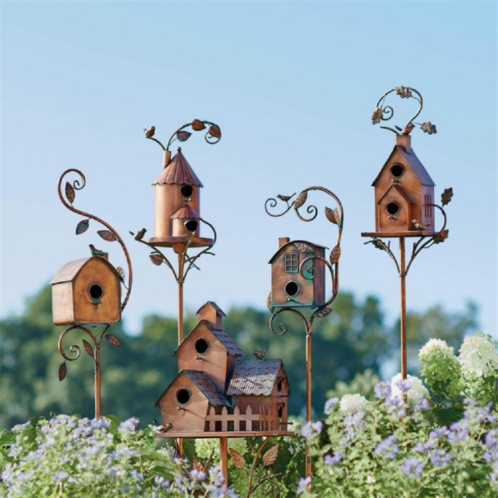 Decoratief Vogelhuisje voor Tuin met Steek 0