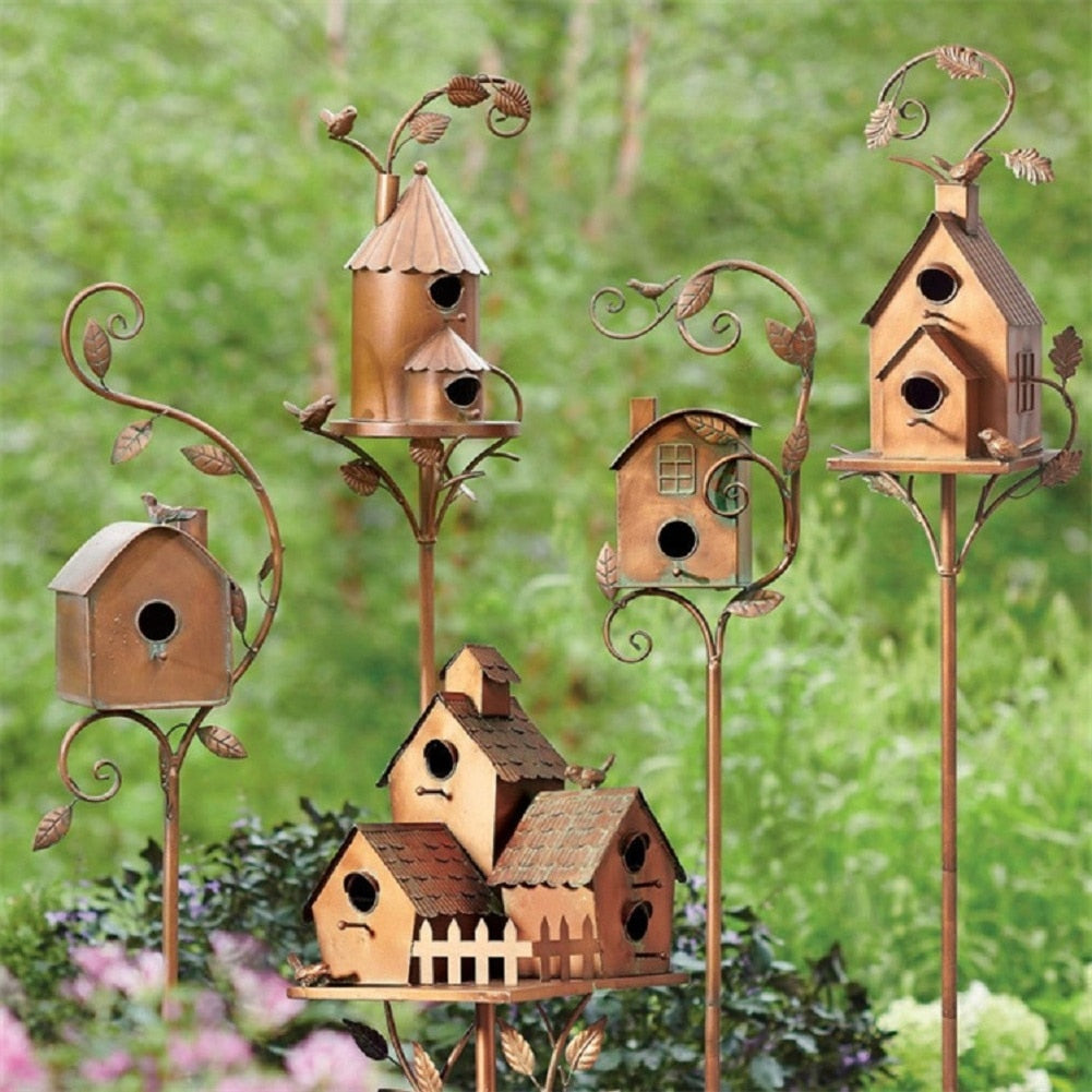 Decoratief Vogelhuisje voor Tuin met Steek 3