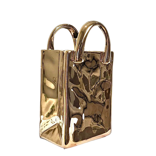 Decoratieve Gouden Tas Vaas voor Interieur 1