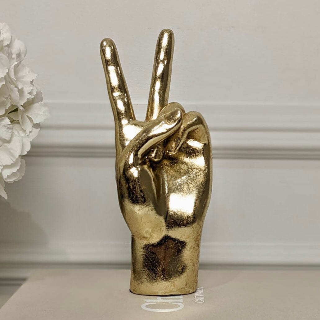 Decoratieve Handgemaakte Gouden Vredesteken 0