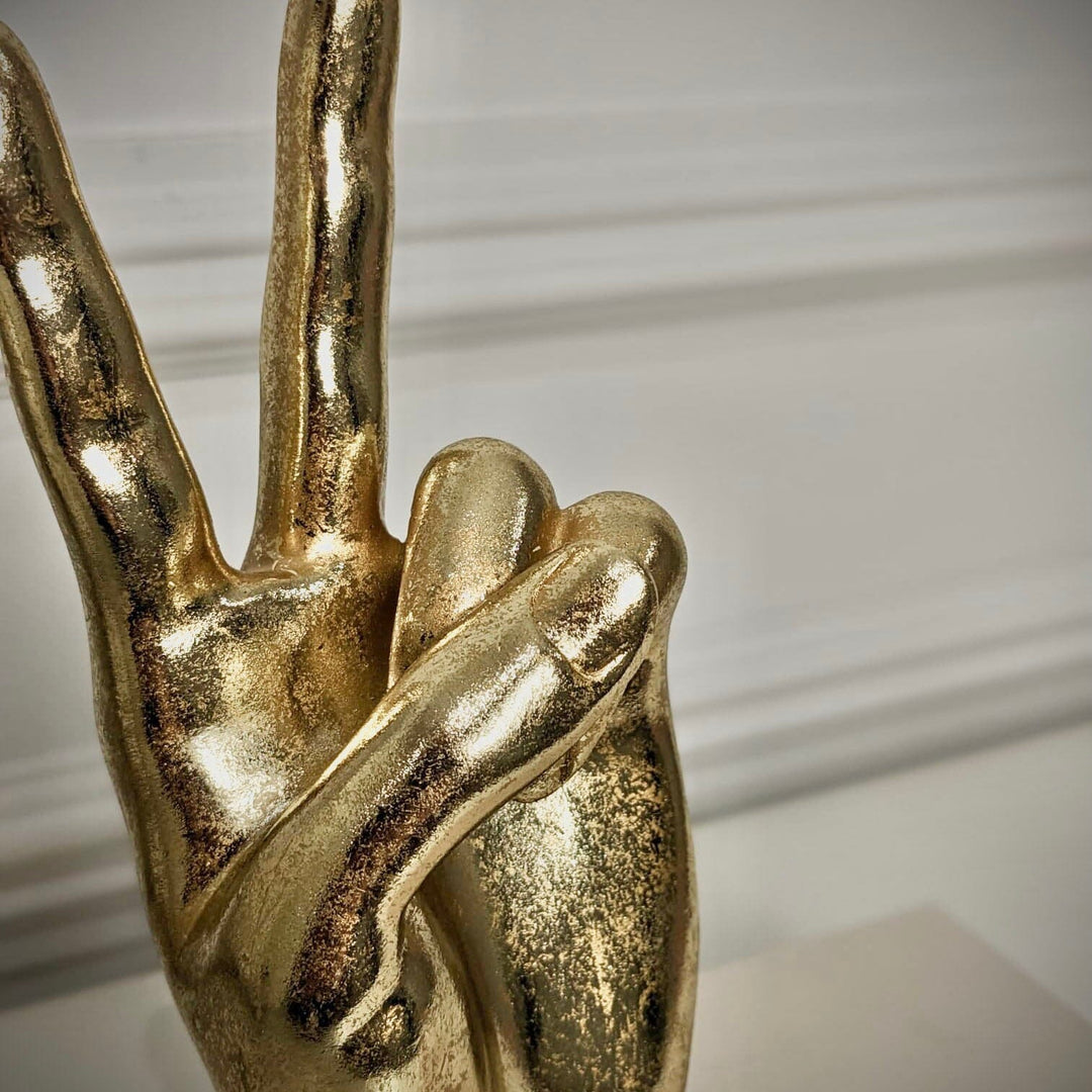 Decoratieve Handgemaakte Gouden Vredesteken 1