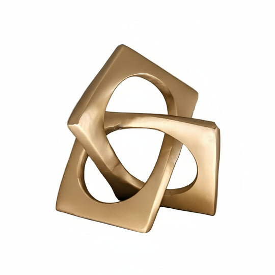 Decoratieve Sculptuur Gouden Knoop 0