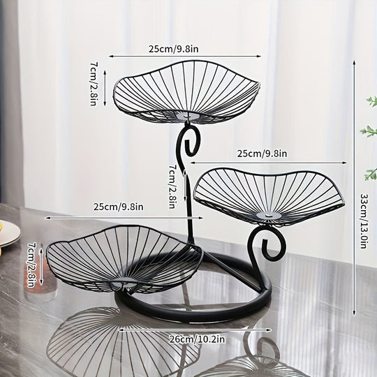 Dienbladstandaard met 3 Niveaus voor Snacks en Desserts 3