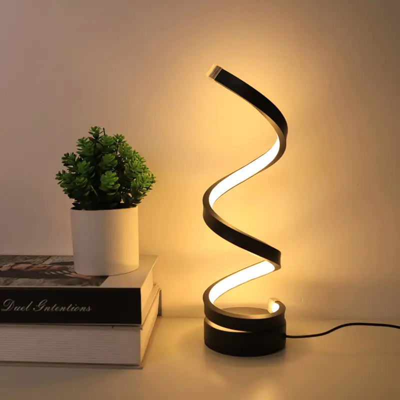 Dimbare LED Tafellamp Modern Spiraalontwerp 0