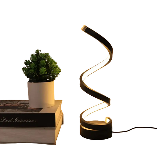 Dimbare LED Tafellamp Modern Spiraalontwerp