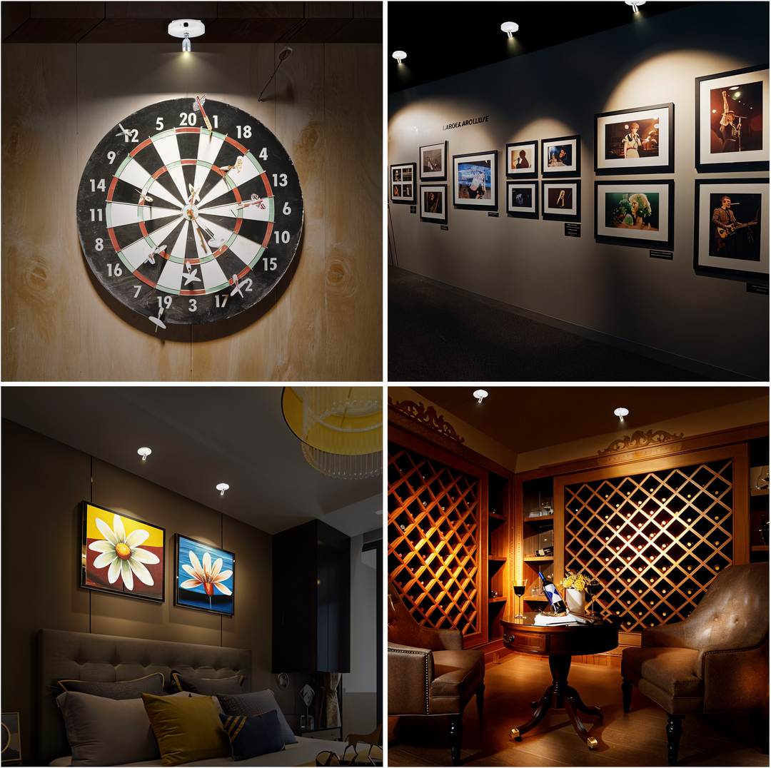 Dimbare Mini LED Spotlight Draadloos voor Thuis en Kantoor 5