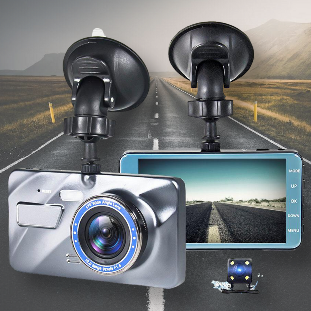 Draadloze Dashcam Auto Voor- en Achterzijde 1080P 0
