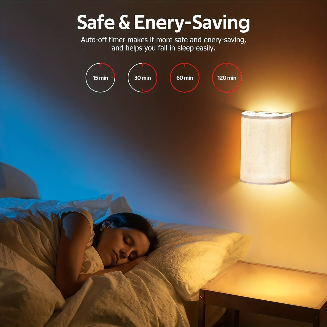 Draadloze Wandlampen Set voor Slaapkamer en Woonkamer 5