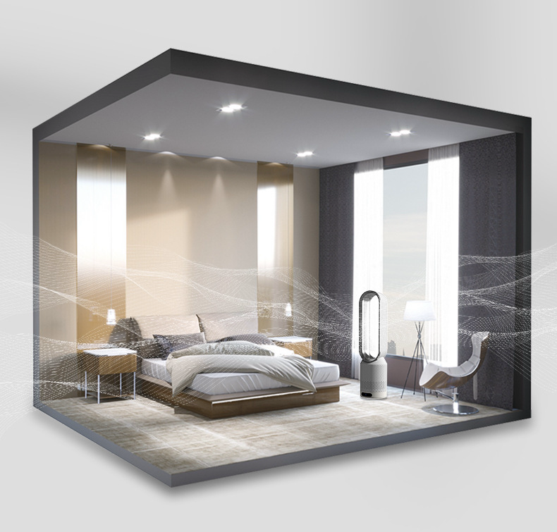 Draagbare 3-in-1 Luchtkoeler met Luchtreiniger en Oscillerende Ventilator 7