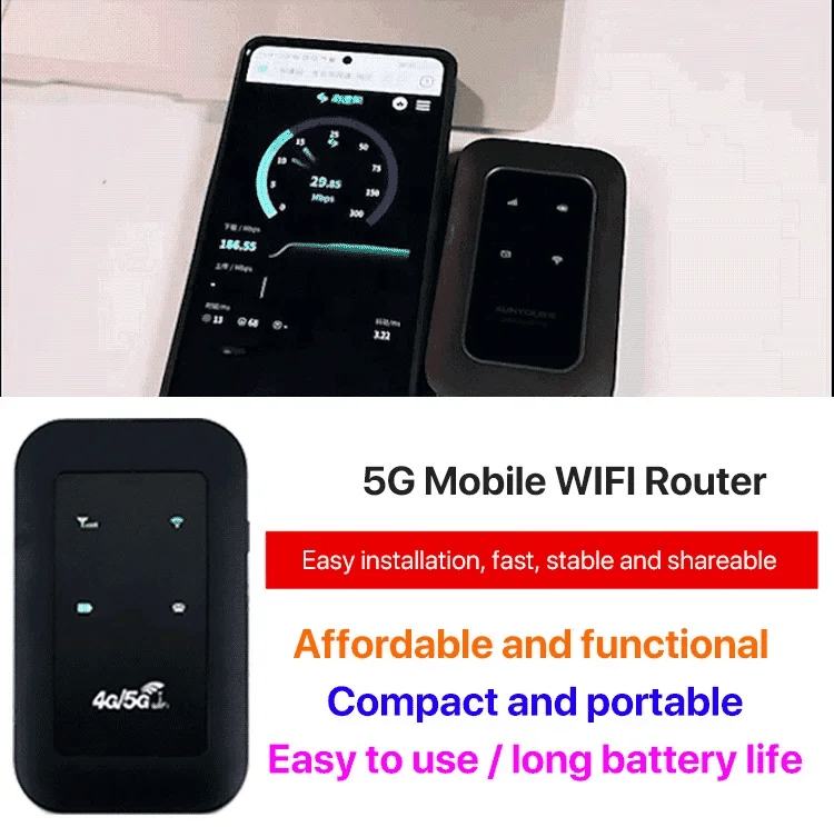 Draagbare 5G WiFi-router Compact 6