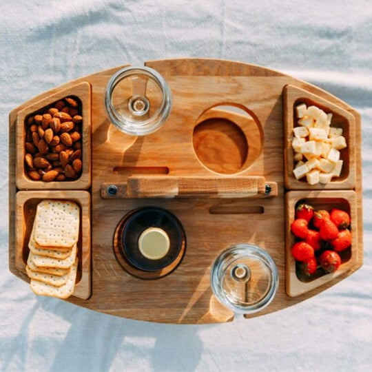 Draagbare Picknick Wijntafel Compact 4