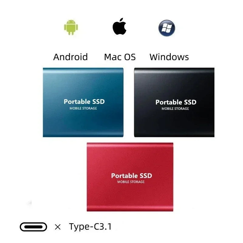 Draagbare SSD Schijf Hoge Snelheid Compact Ontwerp 4