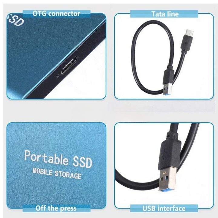 Draagbare SSD Schijf Hoge Snelheid Compact Ontwerp 6