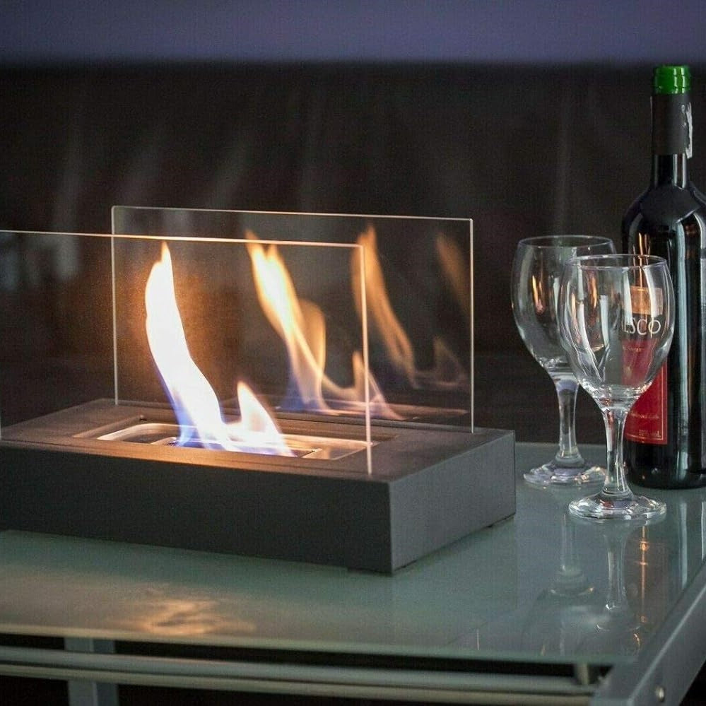 Draagbare Tafelhaard Bio Ethanol voor Binnen en Buiten - Modern Minimalistisch Design 2