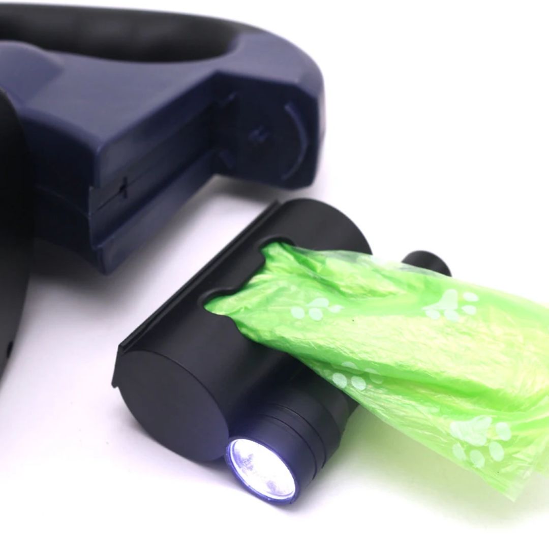 Dubbele Uittrekbare Hondenriem met Zaklamp 3