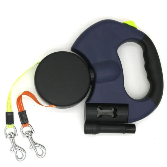 Dubbele Uittrekbare Hondenriem met Zaklamp 6