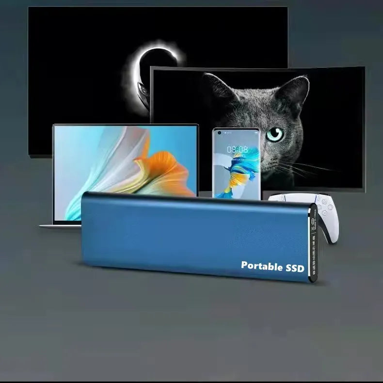 Externe Harde Schijf 2TB Draagbaar Ultradun USB-C 4