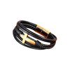 Faith Leren Kruis Armband