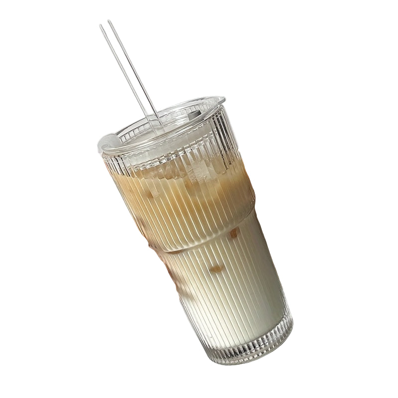 Geïsoleerde Koffiemok met Deksel en Rietje voor Koffie en Thee 2