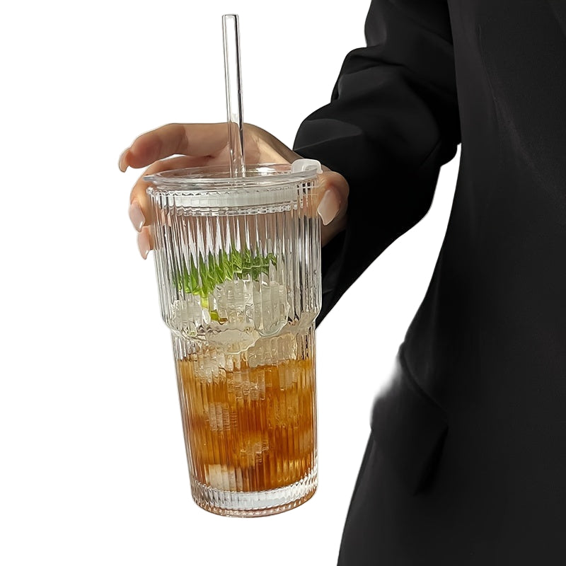 Geïsoleerde Koffiemok met Deksel en Rietje voor Koffie en Thee 7