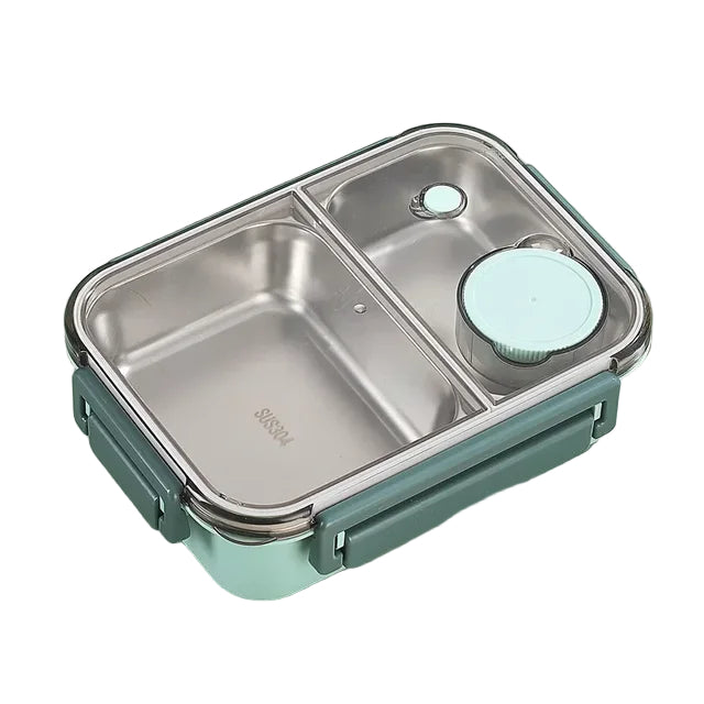 Geïsoleerde Lunchbox Bento Stijl Roestvrijstaal 0
