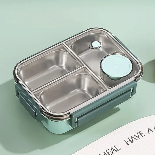 Geïsoleerde Lunchbox Bento Stijl Roestvrijstaal 7