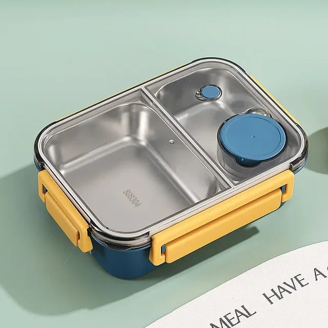 Geïsoleerde Lunchbox Bento Stijl Roestvrijstaal 9