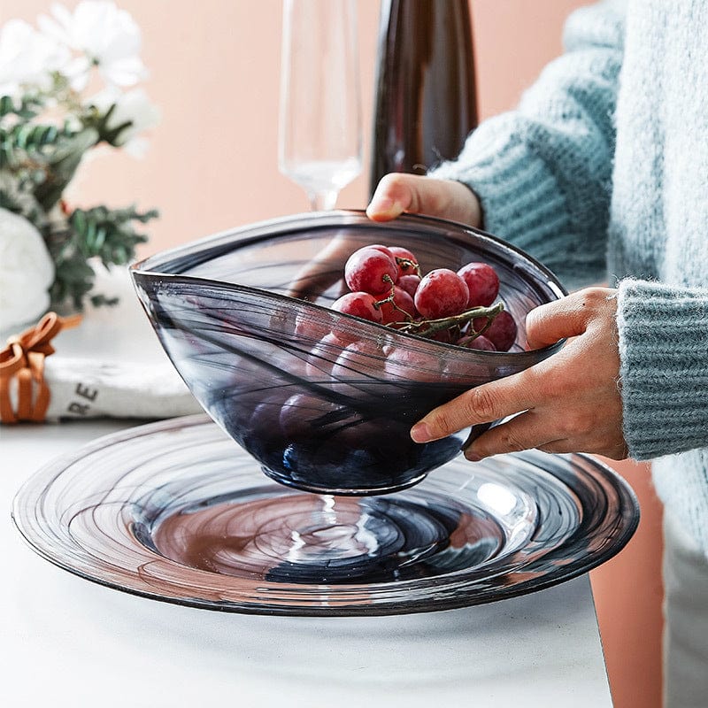 Glazen Slakom Onregelmatig Design voor Tafelsetting 0