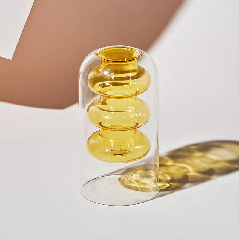 Glazen Vaas Artistiek Scandinavisch Design voor Interieurdecoratie 0