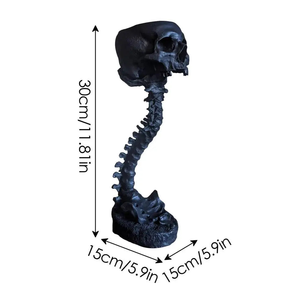 Gothic Planter met Schedel en Wervel voor Planten 7
