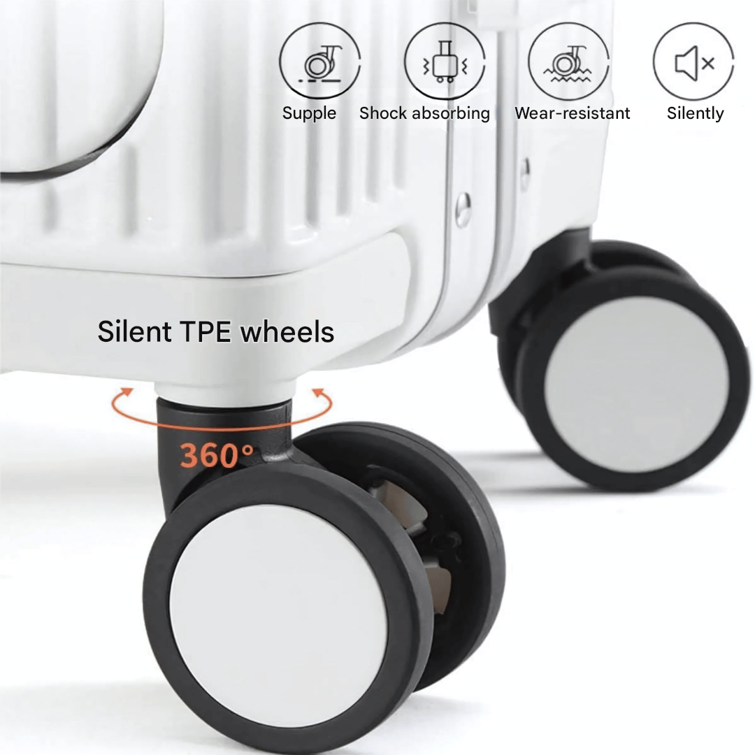 Handbagage Koffer Voor Zakenreizigers Met Aluminium Frame En USB Oplaadpoort 7