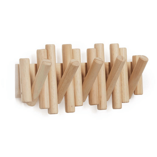 Handgemaakt Houten Kledingrek Scandinavisch Ontwerp 4