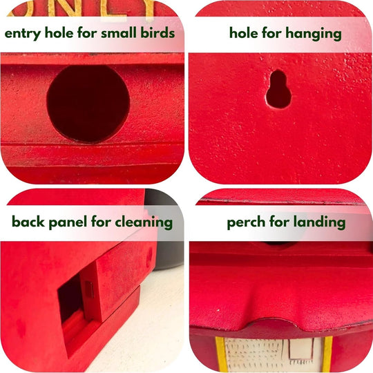 Hangend Vogelhuisje voor Tuin met Decoratieve Vorm 3