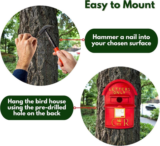 Hangend Vogelhuisje voor Tuin met Decoratieve Vorm 7