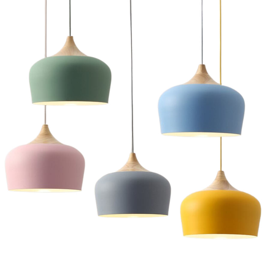 Hanglamp Eettafel Minimalistisch Met Pastel Koepel 1