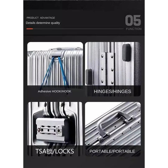 Harde Koffer Met Modern Design Voor Reizen - Robuuste Hardcase Koffers Met 360° Spinnerwielen 4