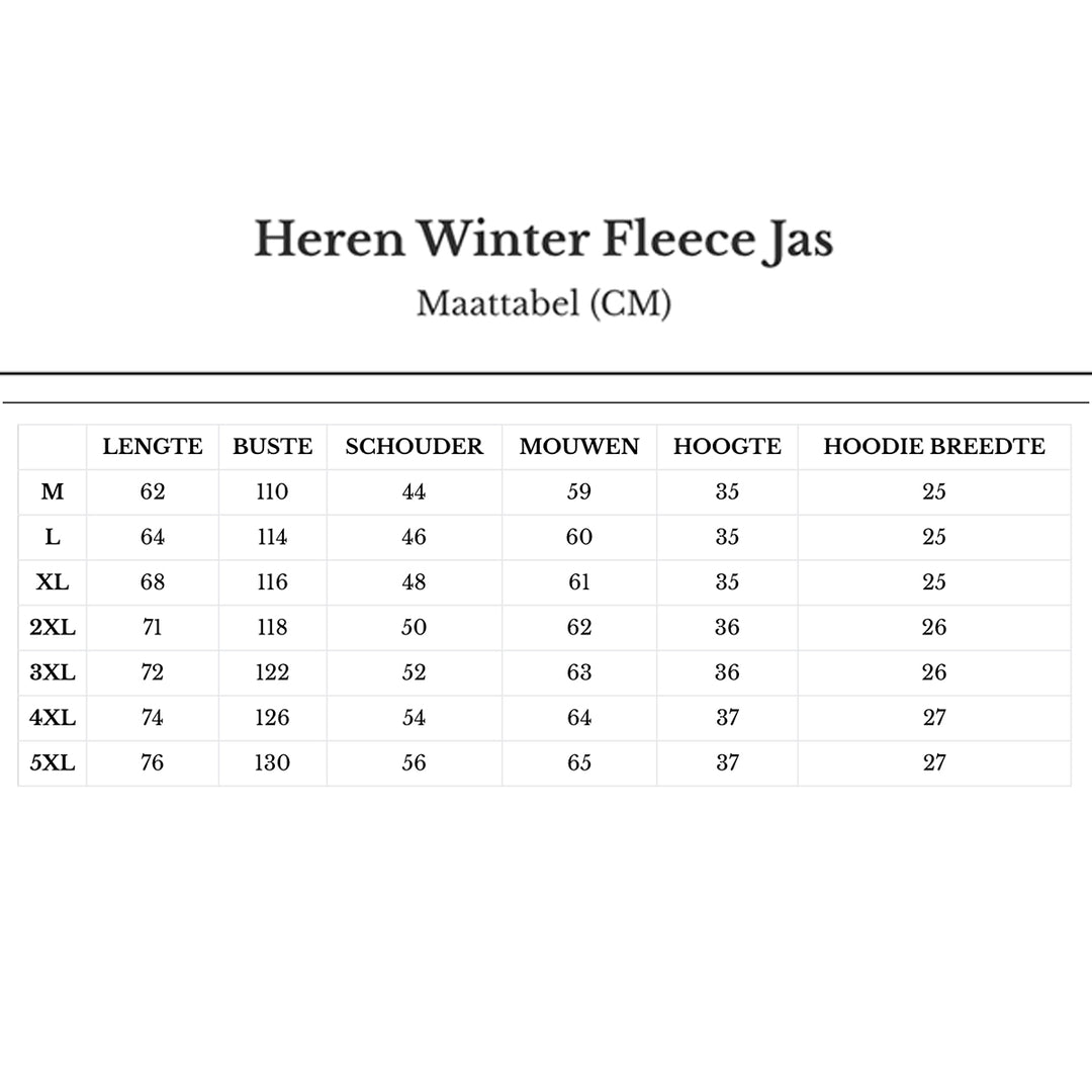 Heren Winter Fleece Jas