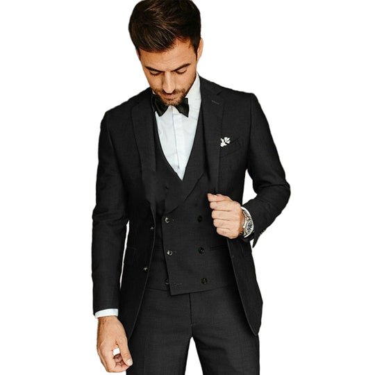 Heren 3-delig Set Blazer, Weste en Broek 0