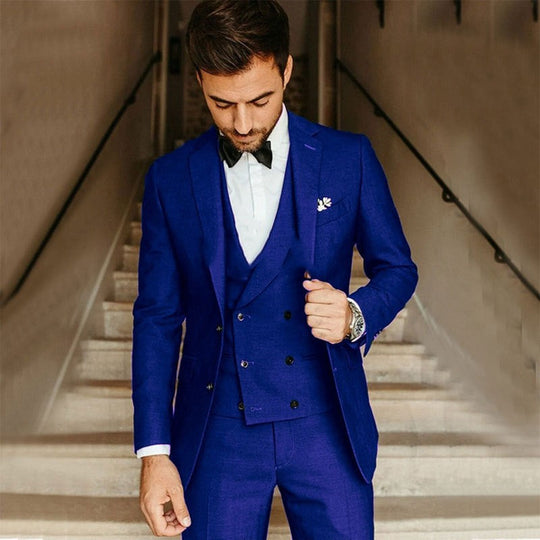 Heren 3-delig Set Blazer, Weste en Broek 1