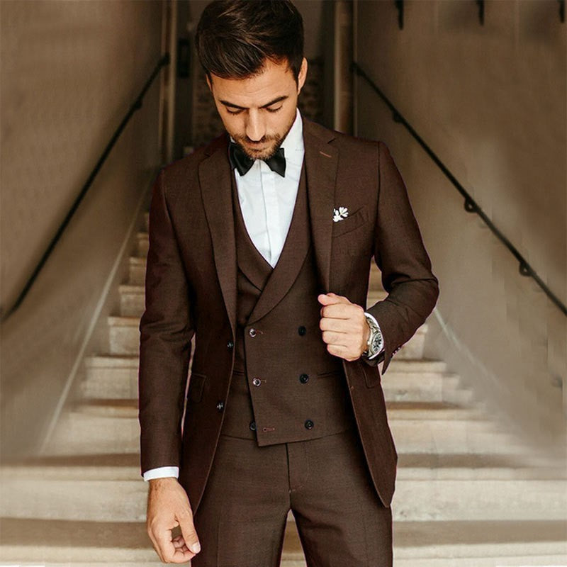Heren 3-delig Set Blazer, Weste en Broek 3