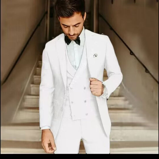 Heren 3-delig Set Blazer, Weste en Broek 4