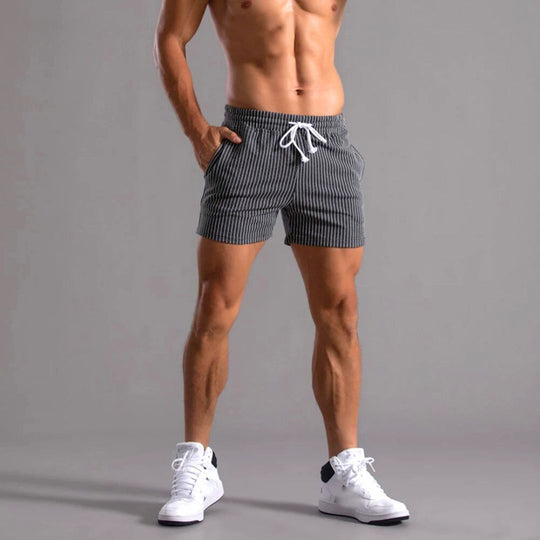 Heren Athleisure Shorts Met Streepjespatroon 2